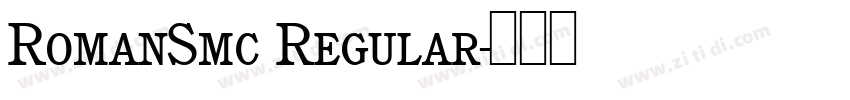 RomanSmc Regular字体转换 RomanSmc Regular字体转换